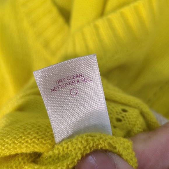 Calypso St. Barth Yellow Cashmere Sweater - Picture 8 of 8